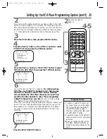 Preview for 35 page of Philips VRZ263AT Owner'S Manual