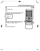 Preview for 47 page of Philips VRZ263AT Owner'S Manual