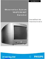 Philips VSS7390/00T Installation Instructions Manual preview