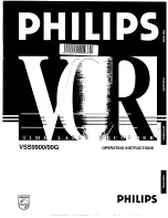 Предварительный просмотр 1 страницы Philips VSS9900/00G Operating Instructions Manual