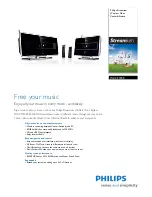 Philips WACS7500 - Streamium Wireless Music Center&Station Network Audio Player Specifications preview