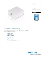 Philips Wall Jack SDJ8110W Specifications preview