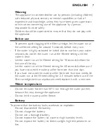 Preview for 7 page of Philips WP3820 User Manual