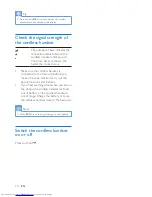 Preview for 12 page of Philips X200 Extended User Documentation