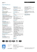 Preview for 2 page of Philips Xenium X60 Specifications