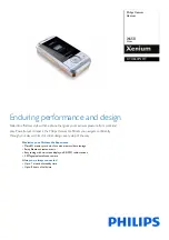 Preview for 1 page of Philips Xenium X650 Specifications