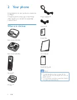 Предварительный просмотр 6 страницы Philips XL300 User Manual