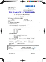 Preview for 2 page of Philips XL370 User Manual