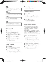 Preview for 22 page of Philips XL370 User Manual