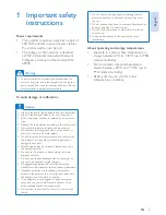 Preview for 5 page of Philips XL390 User Manual