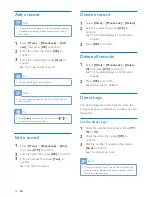 Preview for 20 page of Philips XL390 User Manual