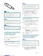 Preview for 11 page of Philips XL490 User Manual