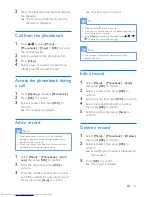 Preview for 21 page of Philips XL490 User Manual