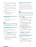 Preview for 37 page of Philips XL490 User Manual