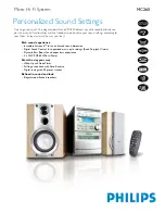 Philips XX-MC260/22 Specifications preview