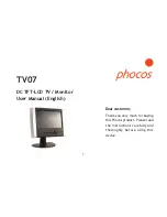 Предварительный просмотр 2 страницы Phocos TV07 User Manual