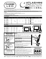 Предварительный просмотр 1 страницы Phoebe LED Atlas-Mini series Operation Instructions