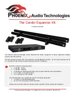 Phoenix Audio Technologies Condor Expansion Kit Connection Manual preview