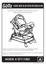 Phoenix Baby The GoTo GT111003 Assembly Instructions Manual preview