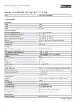 Предварительный просмотр 2 страницы Phoenix Contact 2314008 Quick Start Manual