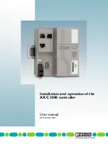 Preview for 1 page of Phoenix Contact AXC 3050 User Manual