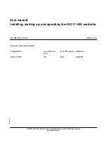 Preview for 2 page of Phoenix Contact AXC F 1050 User Manual