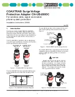 Предварительный просмотр 1 страницы Phoenix Contact COAXTRAB CN-UB-280DC Installation Instructions Manual