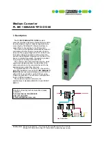 Phoenix Contact FL MC 100BASE-T/FO G1300 Manual предпросмотр