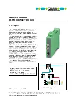 Phoenix Contact FL MC 10BASE-T/FO G850 Manual preview