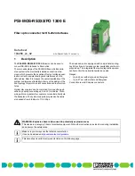 Предварительный просмотр 1 страницы Phoenix Contact PSI-MOS-RS232/FO 1300 E Datasheet