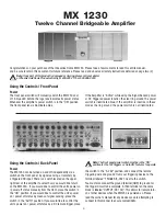 Preview for 3 page of Phoenix Gold MX1230 User Manual