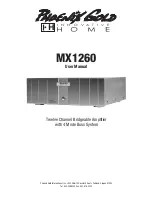 Phoenix Gold MX1260 User Manual preview