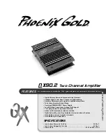 Phoenix Gold QX90.2 Manual preview