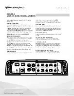 Preview for 6 page of Phoenix Gold RX2 400.4 Manual