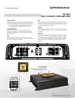 Preview for 7 page of Phoenix Gold RX2 400.4 Manual