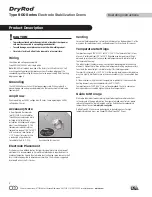 Preview for 2 page of Phoenix International DryRod 900 Series Operating Instructions Manual