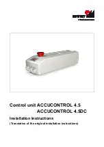 Phoenix Mecano Dewert Okin ACCUCONTROL 4.5 Installation Instructions Manual предпросмотр