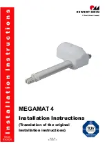 Phoenix Mecano DewertOkin MEGAMAT 4 Installation Instructions Manual preview