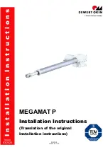 Phoenix Mecano DewertOkin MEGAMAT P Installation Instructions Manual preview