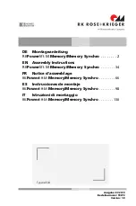 Phoenix Mecano Rose+Krieger RKPowerlift M Memory Assembly Instructions Manual preview