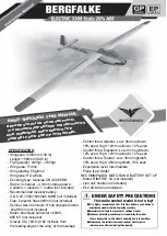 Предварительный просмотр 1 страницы Phoenix Model BERGFALKE Instruction Manual