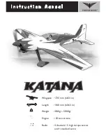 Предварительный просмотр 1 страницы Phoenix Model Katana 120 Instruction Manual