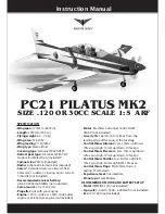 Phoenix Model PC21 PILATUS MK2 Instruction Manual предпросмотр