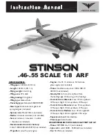 Phoenix Model stinson .46-.55 SCALE 1:8 ARF Instruction Manual предпросмотр