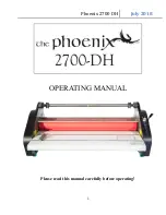 Предварительный просмотр 1 страницы Phoenix 2700-DH Operating Manual