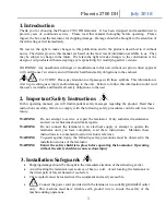 Preview for 3 page of Phoenix 2700-DH Operating Manual