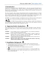 Preview for 3 page of Phoenix 4400-DHP Operating Manual