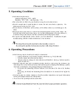 Preview for 6 page of Phoenix 4400-DHP Operating Manual