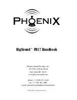 Phoenix BigSound PB17 Handbook предпросмотр