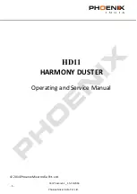 Phoenix HARMONY DUSTER Operating And Service Manual предпросмотр